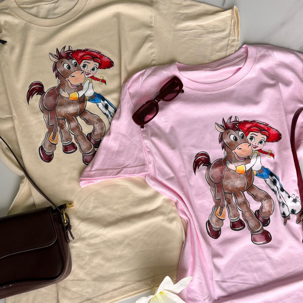 Playera tiro y Jessie