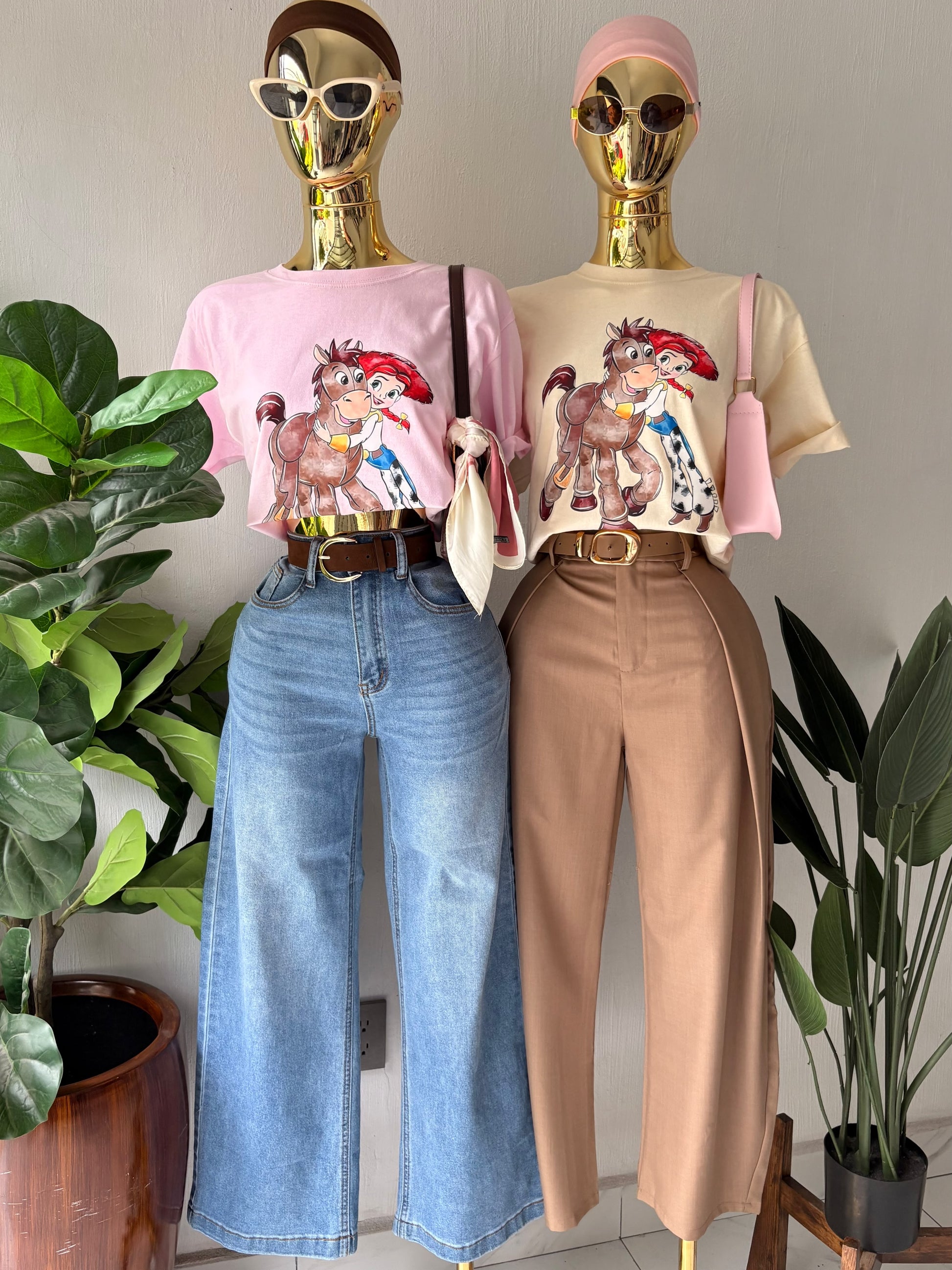 Playera tiro y Jessie