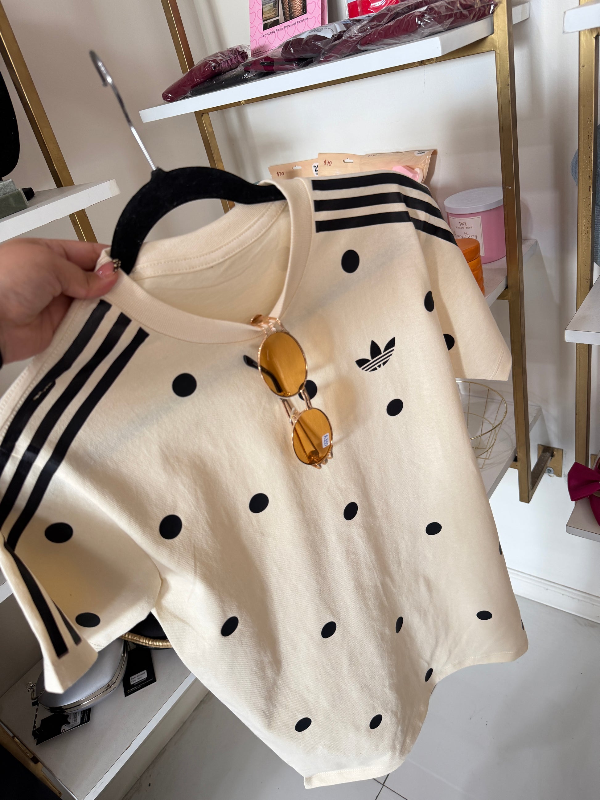 Playera Adidas polka